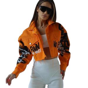 Vente en gros de veste en jean décontractée à manches longues pour femmes veste en jean respirante chaude élégante meilleure qualité personnalisée pour femmes - Product Image 4