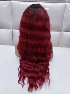 Extensions de cheveux brésiliens Remy de qualité supérieure, bouclées, rouge cuivré intense, texture naturelle, boucles définies, volume ajouté, double trame machine - Product Image 1