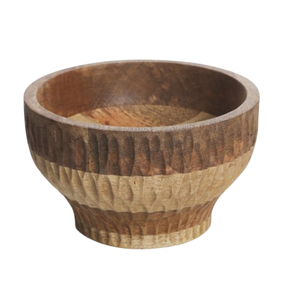 Bols en bois de manguier vintage faits à la main pour le camping, le chocolat, les salades, le riz, les fruits secs, pour la maison et les fêtes - Tihami Inc - Product Image 4