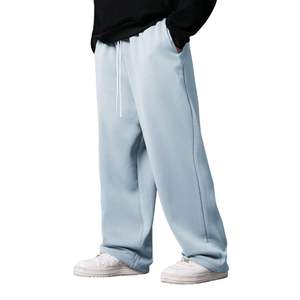 Men's Winter Thermal Knitted <b>Fleece</b> Pants Pockets <b>Fleece</b> Lining Worker Joggers Casual Pant Warm Long Relaxed Fit Men <b>Trousers</b> - Product Image 3
