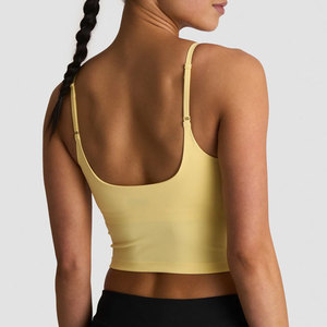 Nouveau débardeur court pour femme, dos nu, à bretelles, coupe ajustée, haute qualité, pour le sport, la gym et l'été - Product Image 6