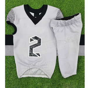 Wholesale Custom Designed American Football Uniform Sets Breathable <b>Polyester</b> <b>Shirts</b> Plus Size Option for Sport Use in Pakistan - Product Image 1