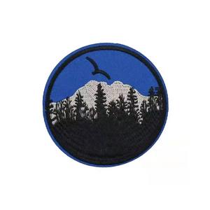 Patch brodé motif floral de qualité supérieure en tissu sergé, personnalisable par transfert thermique, tissu tissé sur mesure, patch brodé 100% personnalisé à coudre ou thermocollant - Product Image 2