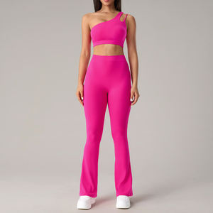 Conjunto Deportivo de Yoga para Mujer, Transpirable y Ligero, de Alta Calidad, con Top Deportivo y Leggings de Alta Elasticidad para Uso Diario en el Gimnasio y Yoga - Product Image 1