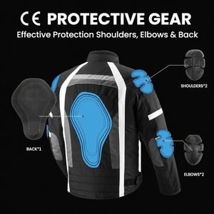 Chaqueta de Motocicleta Protectora Personalizada con Certificación CE, Reflectante, Impermeable, para Motociclismo, Turismo y Carreras - Product Image 3