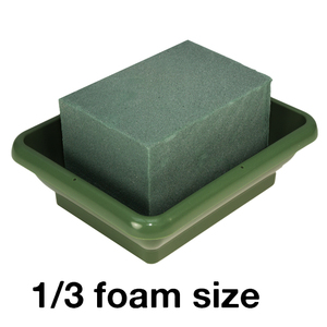 Plateau floral FT-04 pour la remise des diplômes, taille 16,4 cm (L) x 13,5 cm (P) x 5,23 cm (H), en plastique réutilisable pour l'arrangement floral, le jardinage et la pépinière - Product Image 3