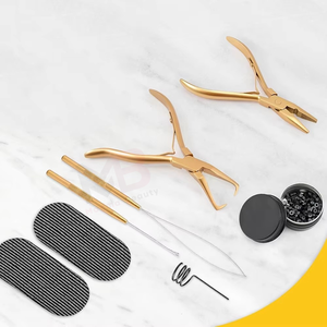 Kit de pinces pour extensions de cheveux, ensemble complet d'outils d'installation et de coiffage d'extensions de cheveux, kit de pinces multifonctions pour extensions de cheveux - Product Image 5