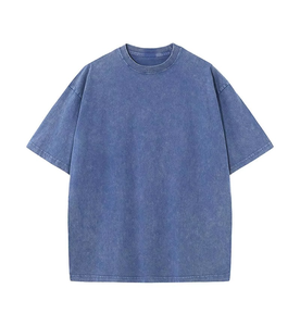 Camiseta de Hombre de Corte Regular, Color Sólido, 100% Algodón, Manga Corta, Cuello Redondo, Informal, Transpirable, Ecológica, Largo Regular - Product Image 4