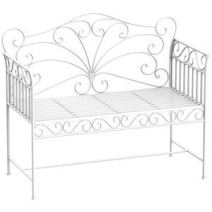 Panca da Giardino Moderna in Acciaio Inossidabile Stile Antico, Sedia in Acciaio per Esterni e Interni, Hotel, Centri Commerciali, Parchi, Scuole, Soggiorni e Patii - Product Image 1