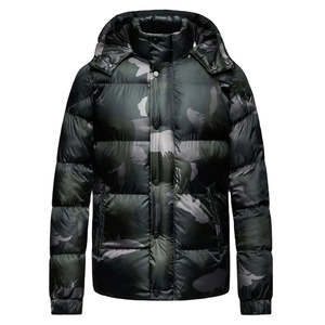 Veste matelassée coupe-vent épaisse et écologique en camouflage streetwear personnalisée pour le printemps - Product Image 1
