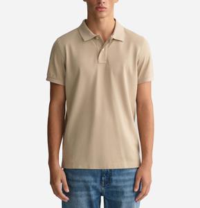 Service OEM, vente en gros de polos pour hommes, design de logo personnalisé, vêtements décontractés, respirants, 100% coton, motif uni, streetwear. - Product Image 1