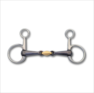 En gros Mors de cheval en acier inoxydable, mors à gêne, mors à double articulation, mors à lozenge en laiton, mors en fer doux, avec logo personnalisé, pour l'équitation - Product Image 1