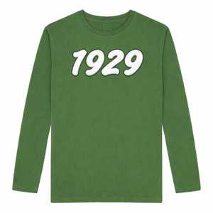 Camiseta de manga larga verde esmeralda de la hermandad Iota Phi Lambda, ropa con letras griegas, año de fundación 1929, camiseta informal con cuello redondo para mujer - Product Image 5