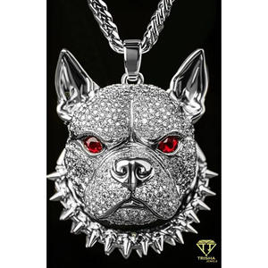 Exclusive Animal Pendant With Premium Moissanite Diamond Stones And Fashion Streetwear Look - Product Image 2
