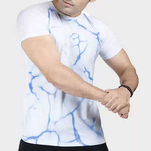 T-shirt de sublimation personnalisé avec logo imprimé 2026, séchage rapide, respirant, le plus vendu pour hommes - Product Image 3