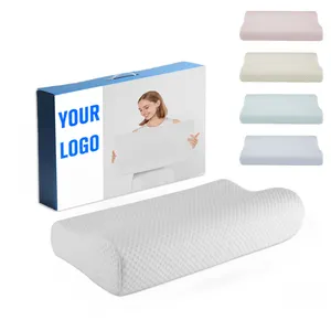 Low Price Wholesale B-Shape Oem Memory Foam Ortopedic Cervical Pillow For Sleeping Comfortable