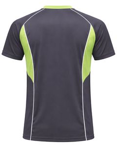 Men Dark Grey Green Sports TShirt & Shorts <b>Set</b> Breathable Quick Dry Gym Wear Athletic Running Training Activewear Outfit <b>Set</b> - Product Image 4