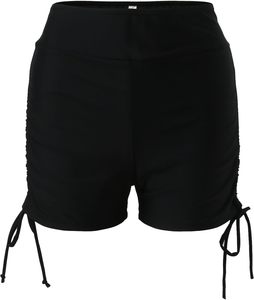<b>Women</b> Red Tankini Swimsuit 2 Piece Set Ruched Scoop Neck Top Black Drawstring <b>Shorts</b> Quick Dry - Product Image 5