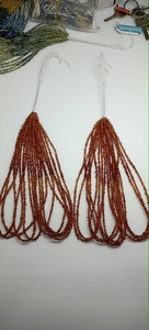 Saphir orange naturel poli, copeaux bruts non taillés, perles de 3*4mm à 4*5mm, pierres précieuses en vrac pour la fabrication de bijoux, fournitures d'artisanat, vente en gros - Product Image 2