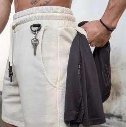 Pantalones Cortos Deportivos 2 en 1 para Hombre, Diseño Más Reciente y Elegante 2026, para Entrenamiento, Gimnasio, Verano, Transpirables, con Forro, para Playa - Product Image 2
