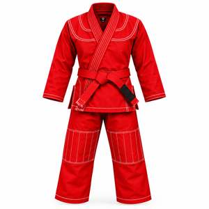 CHAMPS GEARS Kimono de Jiu-Jitsu Brésilien Personnalisé en Coton Tissé Perlé, Uniforme BJJ, Vêtement d'Arts Martiaux Modèle CGBJJ-08 Unisexe Respirant - Product Image 2