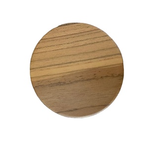 Ensemble de sous-verres en bois avec base antidérapante, légers, durables, pour placer verres ou tasses à la maison ou dans les cafés, tapis et supports - Product Image 1