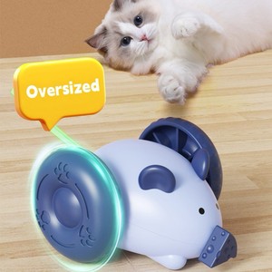 Juguete Inteligente para Gatos con Forma de Ratón, Recargable por USB, Movimiento Automático, Silencioso, Ruedas Antideslizantes, Juguete de Ejercicio para Gatitos - Product Image 4