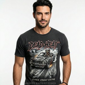 Camiseta de Invierno Personalizada para Hombre con Gráfico de Horror, Escena de Nieve con Zombis, Camiseta de Algodón de Alta Calidad, Estilo Urbano, Venta al Por Mayor - Product Image 3