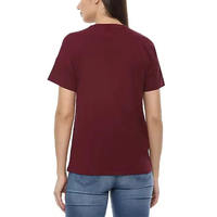 Kaos Wanita Anti-Kerut Cetak Kanvas Musim Panas Lembut Kasual Lengan Pendek Ukuran Besar Cepat Kering Bernapas Ramah Lingkungan OEM