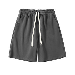 Shorts pour hommes en toile personnalisés avec logo, décontractés, respirants, en polyester et élasthanne, à séchage rapide, vente en gros - Product Image 1