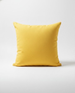 Yellow cotton cushion cover premium soft <b>pillow</b> cover for <b>sofa</b> bed home decoration durable washable fabric cushion cover - Product Image 2