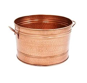 Seau à glace galvanisé, grande glacière galvanisée pour boissons, seau à glace pour fêtes, seaux à boissons en métal épais avec poignées - Product Image 3