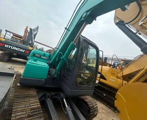 Mini-excavatrice Kobelco SK75 <span class=keywords><strong>haute</strong></span> performance, fabrication japonaise, hydraulique renforcée, châssis renforcé, cabine climatisée, faible consommation de carburant, 75. - Product Image 3