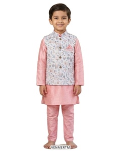 Conjunto Tradicional de Kurta y Pijama para Niños para Bodas - Product Image 1