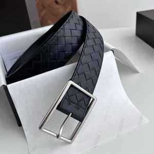 Cinturón Casual de Cuero Vacuno de Primera Calidad Hecho a Mano para Hombre, Diseño Sólido, Hebilla de Acero, Ecológico, Ligero y de Alta Resistencia - Product Image 1