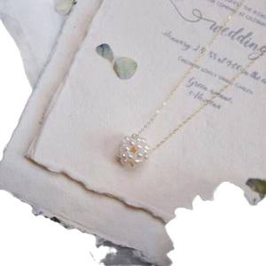 Collier en perles d'eau douce naturelles réglable pour femme, style niche, inspiré du Japon et de la Corée du Sud - Product Image 5