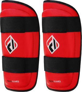Protège-tibias légers en cuir PU Farabi Sports pour enfants avec rembourrage en mousse EVA pour l'entraînement au football et au karaté - Protection de pied pour jeunes - Product Image 2