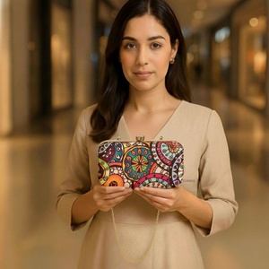 Nouvel Arrivage Pochette de Soirée Sagun de Créateur, Motif Paon, Élégante, pour Femme, Cadeau de Mariage et de Remerciement Sagun - Product Image 5