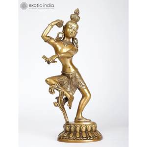 16 pouces Lord Shiva Dancing Sculpture en laiton Statue élégante - Product Image 4