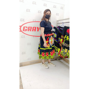 Falda Cruzada de Cintura Alta, Elegante, de Alta Calidad, Nueva Moda, con Estampado Floral Tropical, Ideal para Vacaciones en Hawái - Product Image 2