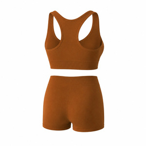 Novedades en Ropa Deportiva para Mujer, Conjunto de Yoga de Dos Piezas con Pantalones de Cintura Alta con Encaje, de Secado Rápido, Personalizable - Product Image 2