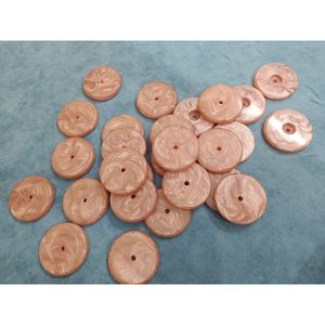 Luxury Round <b>Resin</b> <b>Craft</b> Base Marble Pattern Decorative Display Stand for Candles Crystals and Home Decor - Product Image 2