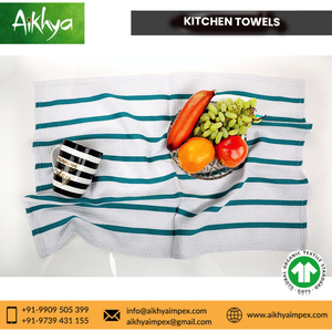 Toallas de cocina de primera calidad con tejido tipo gofre, hechas de algodón suave para una absorción superior y un secado rápido. - Product Image 6
