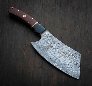 Cuchillo de Cocina de Acero de Damasco Forjado a Mano, Cuchillo de Chef con Hoja Fija de 7 Pulgadas y Mango de Madera, Personalizado y Ambidiestro - Product Image 4