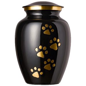 Urnas Funerarias para Mascotas Paws Legacy, para Cenizas de Perros y Gatos, Modelo Raku Horizontal de Latón Grande, en Oferta - Product Image 1