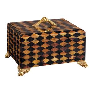 Wholesale Price Handmade Wooden Bowl <b>Storage</b> <b>Box</b> With Brass Animal Lid Luxury Decorative Home Organizer Piece Interior Organizer - Product Image 2
