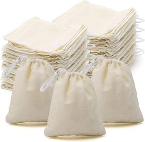 Sacs en toile de coton personnalisés pour la vente en gros, sacs à poussière pour sacs à main, sacs à linge, sacs à farine et pommes de terre, sacs de rangement en coton à cordon coulissant - Product Image 1