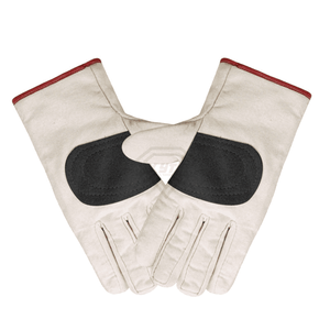 Gants de jardinage en cuir respirants, longueur poignet, style uni, pour usage extérieur printemps-automne - Product Image 4