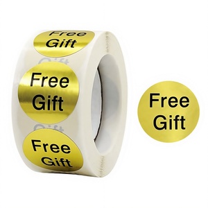 Adesivi regalo regalo in oro fatto a mano adesivi cerchio grazie adesivi per etichette sigillanti per biglietti da visita - Product Image 4