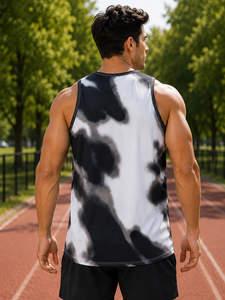 High Quality Casual Knitted 100% Gym <b>Vest</b> Tank Top for <b>Men</b> <b>White</b> Tight Muscle Fitness Ribbed Sporty Fitness Wear - Product Image 4